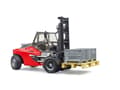 Miniatyrbilde 2 av 5: Brother - Linde HT160D stabler med pall og 3 gitterbokser