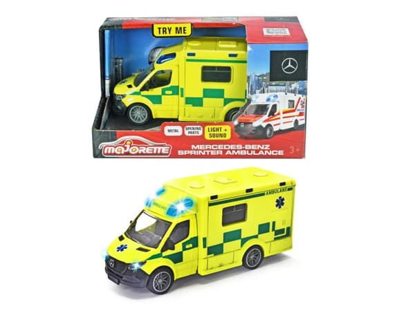 Majorette Mercedes-Benz Ambulans med ljud och ljus