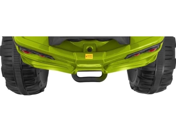 Oppladbar ATV Quad Bike for Kids Grønn + EVA-hjul + MP3-radio + LED + Gratis start
