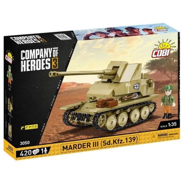 Modellsats - COBI - MARDER III (SD.KFZ 139) - Vit - För barn från 6 år - Inredning