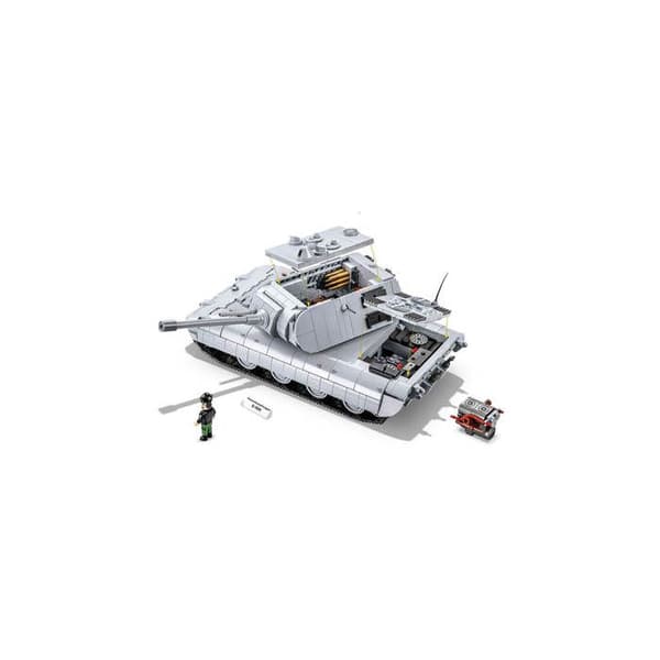 Modell - COBI - 2572 - Panzerkampfwagen E-100 - Vit - För barn från 6 år