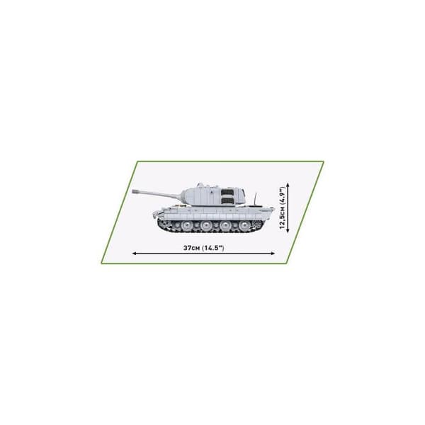 Modell - COBI - 2572 - Panzerkampfwagen E-100 - Vit - För barn från 6 år