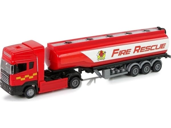 LeanToys Tankbil Rød brannvesen 30 cm Lengde
