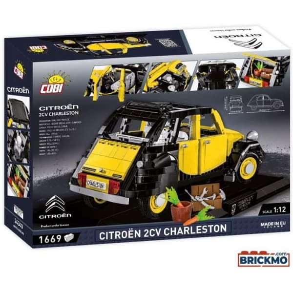 Modellsats - CITROEN - 2CV CHARLESTON E.E - 1630 PCS - Skala 1/12 - Interiör