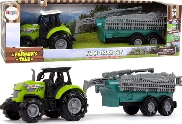 LeanToys grön jordbruksspruta traktor ljud