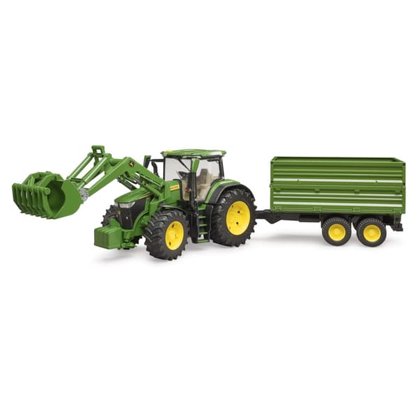 Bruder John Deere 7R 350 med frontlastare+tippvagn