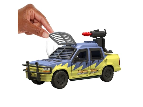 Jurassic World JURASSIC PARK TRACK & EXPLORE VEHICLE Set, Bil, Jurassic World, 4 År, Plast, Blå, Orange, Gul
