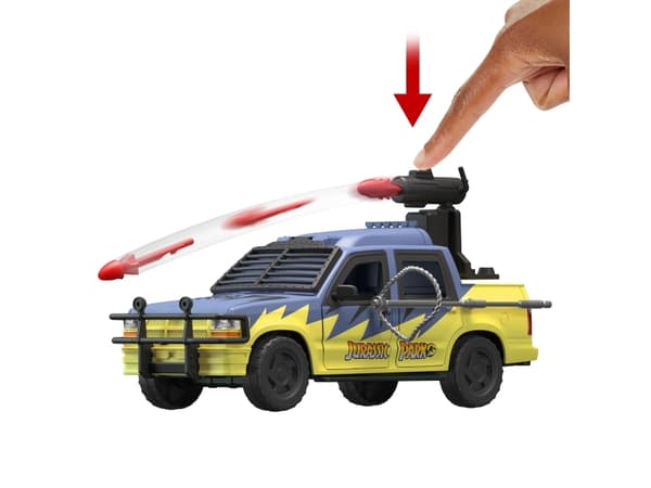 Jurassic World JURASSIC PARK TRACK & EXPLORE VEHICLE Set, Bil, Jurassic World, 4 År, Plast, Blå, Orange, Gul
