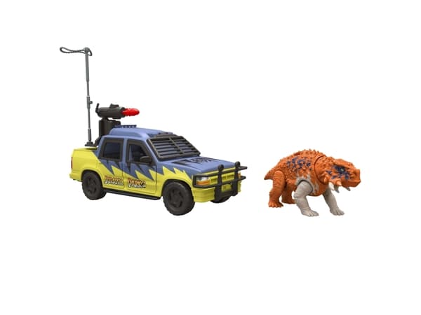 Jurassic World JURASSIC PARK TRACK & EXPLORE VEHICLE Set, Bil, Jurassic World, 4 År, Plast, Blå, Orange, Gul