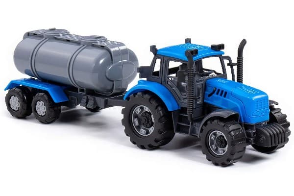 Polesie Tractor Progress inerc + henger cyst.nieb 91550