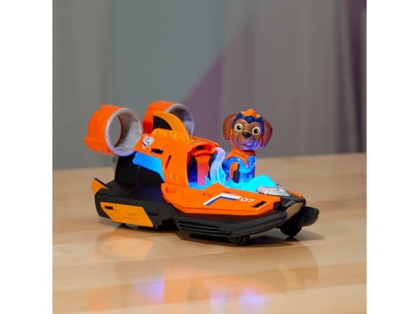 PAW Patrol The Mighty Movie Jet Boat & Zuma, Vene, PAW Patrol, 3 vuosi/vuosia, LR44, Muovi, Musta, Oranssi