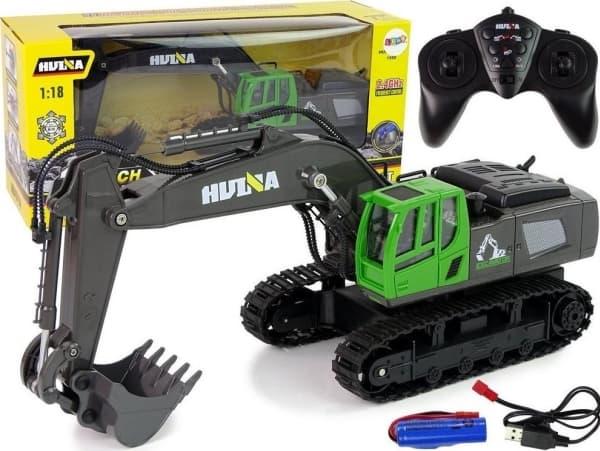 LeanToys R/C tela-alustainen kaivinkone