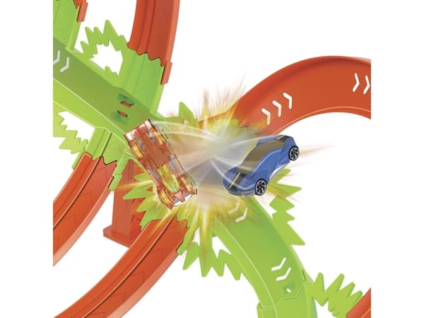 Hot Wheels Action Epic Crash Dash, Kjøretøy og banesett, 5 år, D, Plast, Flerfarget