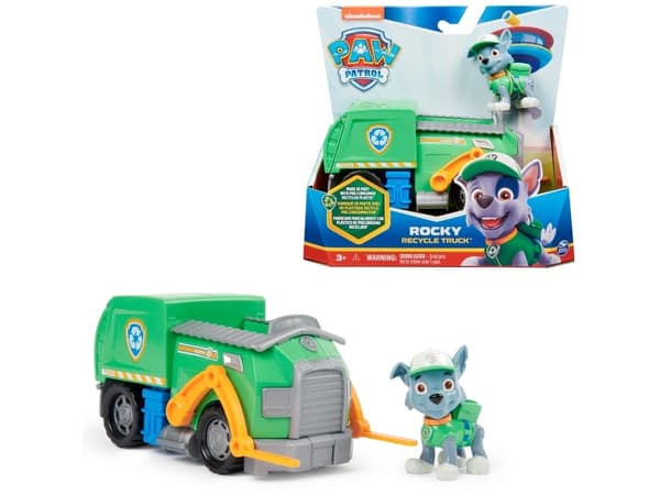 PAW Patrol PAW VHC Basic Vhc Sustainable Rocky GML, Sopbil, PAW Patrol, 3 År, Plast, Grön, Grå, Orange