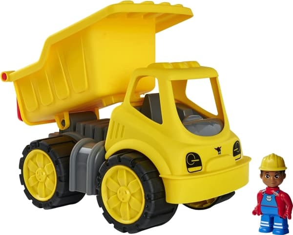 BIG Power-Worker Kipper + Figur, Dumper, 2 år, Sort, Gult