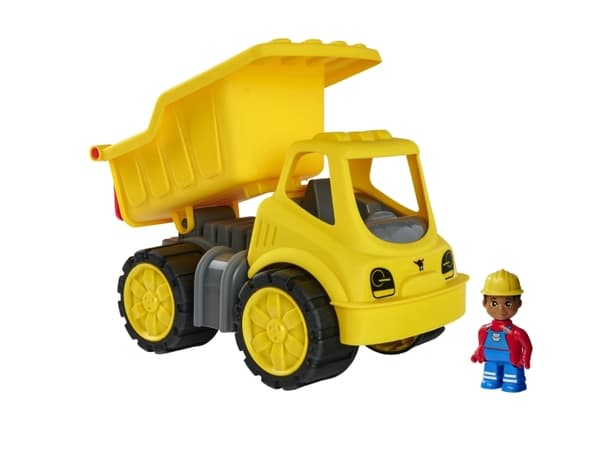 BIG Power-Worker Kipper + Figur, Dumper, 2 år, Sort, Gult