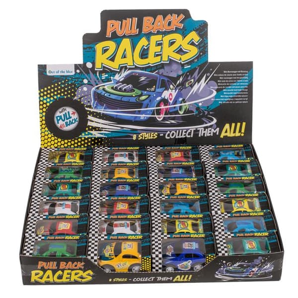 2-Pack - Leksaksbil / Racerbil - Dra bakåt förmåga