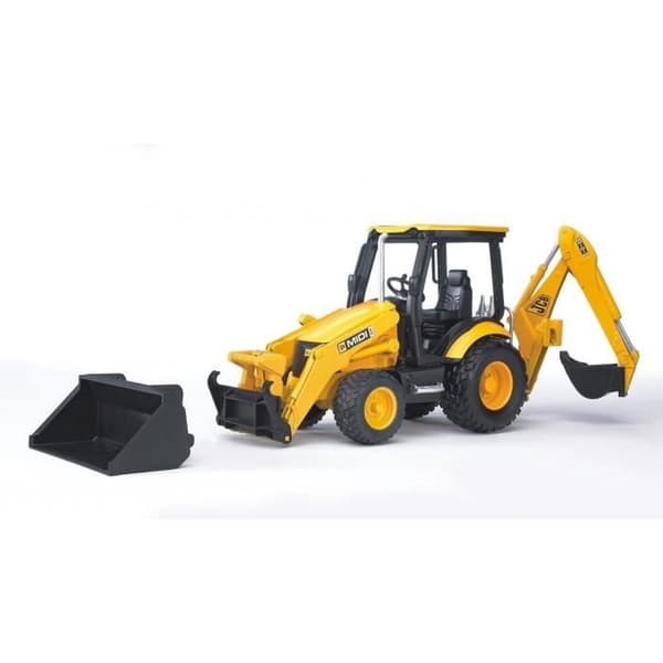 JCB Midi CX Grävlastare - BRUDER - Funktionell och avtagbar - Gul - Pojke - 3 år och över
