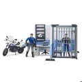Miniatyrbild 4 av 4: bworld polisstation med polismotorcykel - Bruder - Leksak för barn från 4 år och uppåt