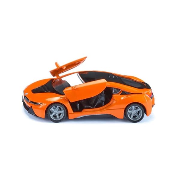 Miniatyrbil - SIKU - BMW i8 LCI - Öppningsbara dörrar - Avtagbara däck - Orange