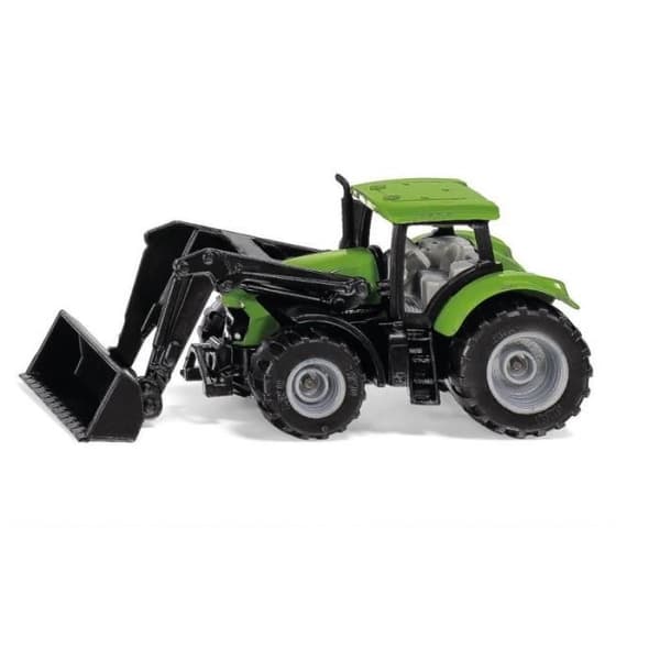 Modell - SIKU - Deutz-Fahr Traktor - Metall/plastik - Rörlig frontlastare - Avtagbar hytt