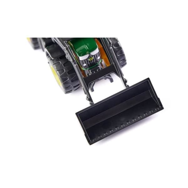 John Deere 6215R traktor med frontlastare - SIKU - Stål- och plastleksak - Grön