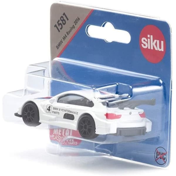 Leksaksmodell - SIKU - 1581 Super BMW M4 Racing 2016 - 8,1 x 3,3 x 2,1 cm - från 3 år och uppåt