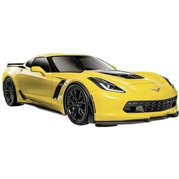 Modellbil - MAISTO - Chevrolet Corvette Z06 - Gul - Skala 1:24 - 17x7x5,5cm