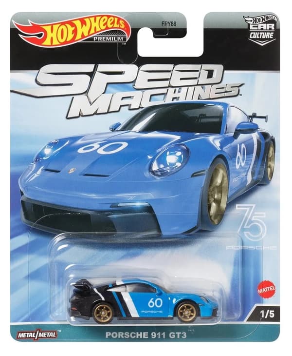 Hot Wheels Premium Speed Machines Porsche 911 GT3