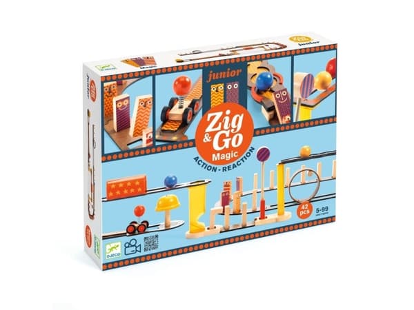 DJECO Zig & Go Junior 43pc Magic Set, 5 År, Trä, Multifärg