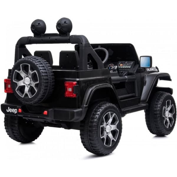 Jeep Wrangler Rubicon 12V -elbil, svart