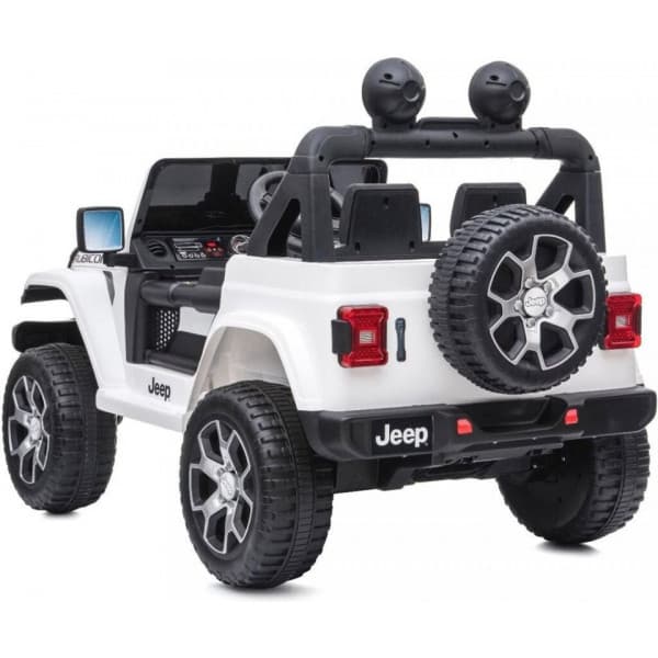 Jeep Wrangler Rubicon 12V -elbil, vit