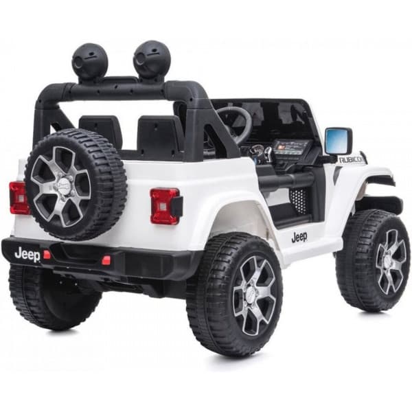 Jeep Wrangler Rubicon 12V -elbil, vit