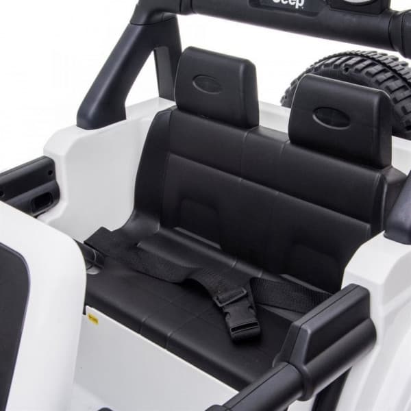 Jeep Wrangler Rubicon 12V -elbil, vit