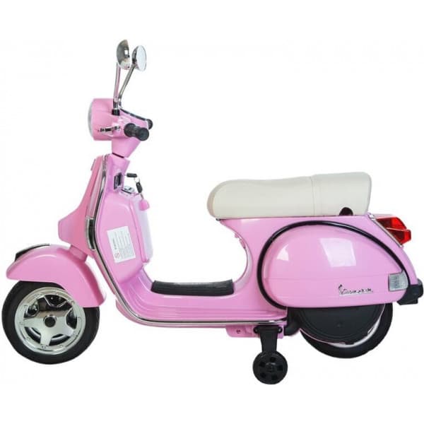 Vespa PX150 12V -elektrisk knallert, lyserød