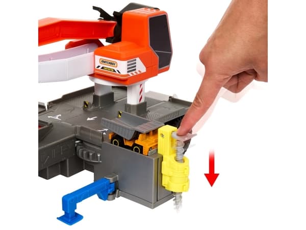 MATCHBOX lastebilgraver Stort kjøretøy med HPD64 MATTEL-funksjon