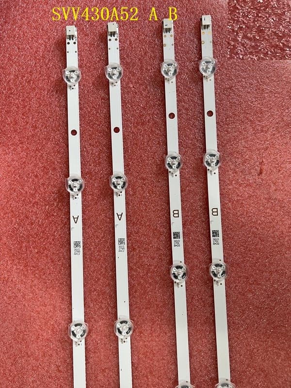 LED-taustavalo nauha, yhteensopiva JVC LT-43C890 ja Toshiba 43GS352 kanssa.