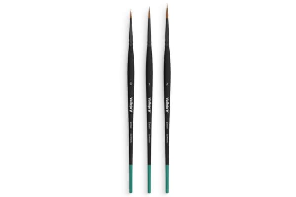 Winsor & Newton Brush design set synthetic hair (sizes 0, 1, 2)