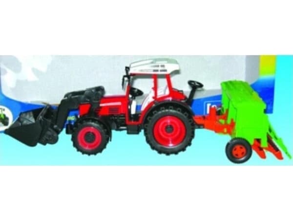 Tractor with agricultural machinery