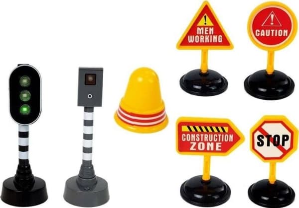 Lean Sport Dumper Byggeplass Veiskilt Trafikklys Friksjonsdrift Lydlyseffekter