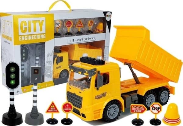 Lean Sport Dumper Byggeplass Veiskilt Trafikklys Friksjonsdrift Lydlyseffekter