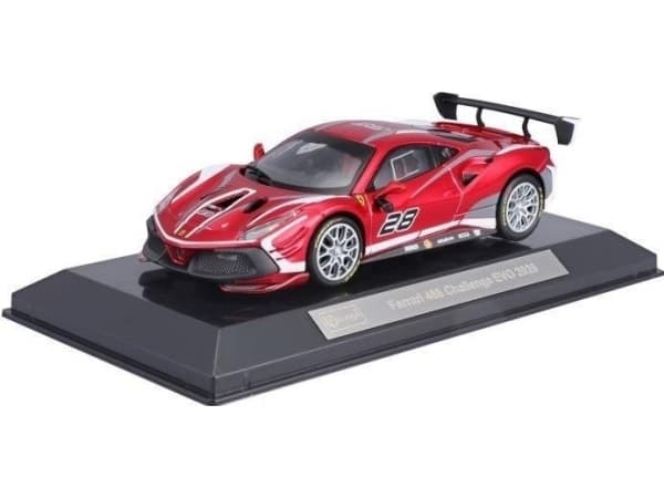 BBURAGO Ferrari 488 Challenge Evo, Superbil, Montert på forhånd, 1:43, Ferrari 488 Challenge Evo, Alle kjønn, Metall, Plast