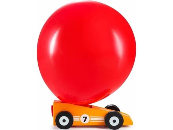 Ballong racerbil - Orangestar