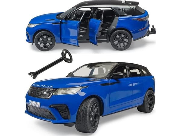 BRUDER Range Rover Velar, Fordon, 3 år, Akrylnitrilbutadienstyren, Svart, Blå