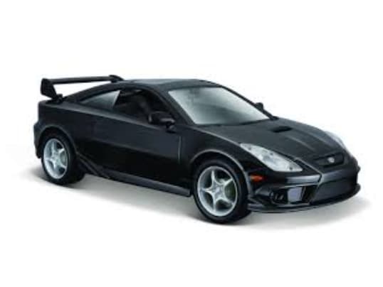 Mat Kompositmodell Toyota Celica GT-S svart 1/24