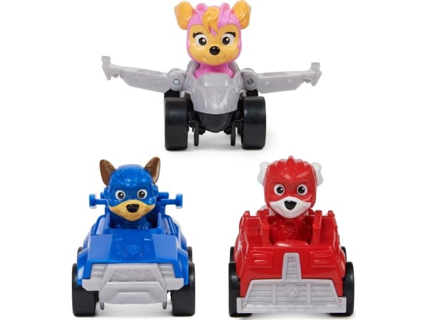 PAW Patrol The Mighty Movie Pup Squad Vehicle Gift Pack, Kjøretøysett, PAW Patrol, 3 år, Plast, Flerfarget