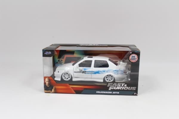 Jada Toys 1995 Volkswagen Jetta 1:24, Racerbil, Fast & Furious, 8 År, Metall, Plast, Cyan, Vit