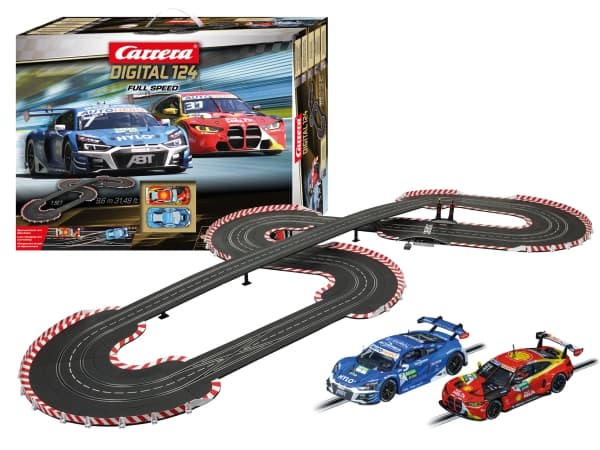 Carrera Full Speed, Racingkjøretøy og banesett, 10 år, Flerfarget