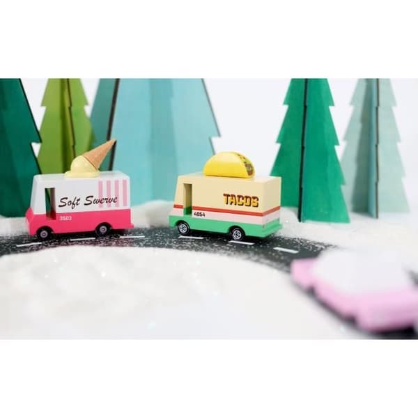 Träleksaksbuss - Candylab Toys - Taco Van - Blandat - från 3 år och uppåt