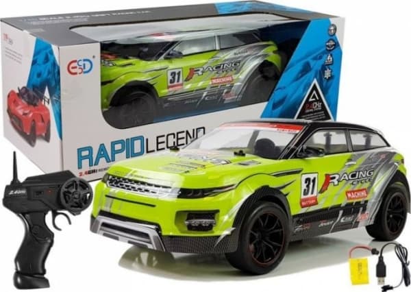 Lean Sport fjernstyrt rallybil 1:10 Grønn R/C (51130